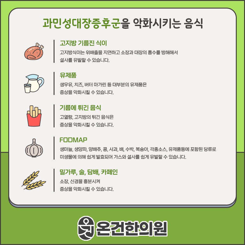 과민성대장증후군, 잦은 복통과 설사가 나타나는 이유